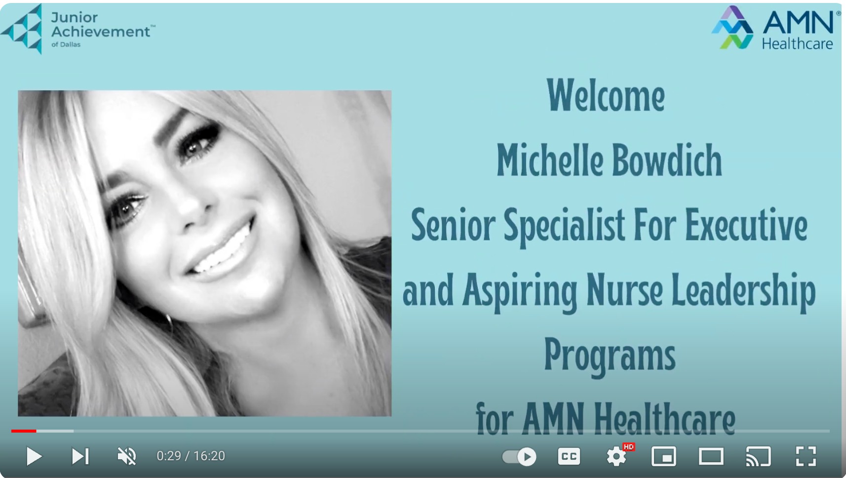 Michelle Bowdich AMN CSS Video 1 YouTube