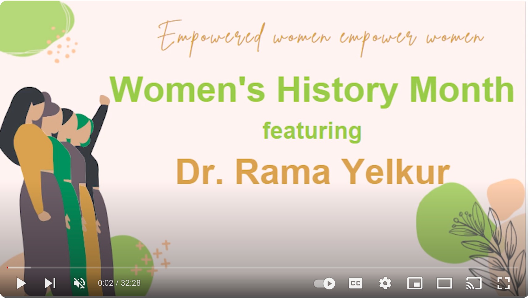 Women S History Month Dr Rama Yelkur YouTube