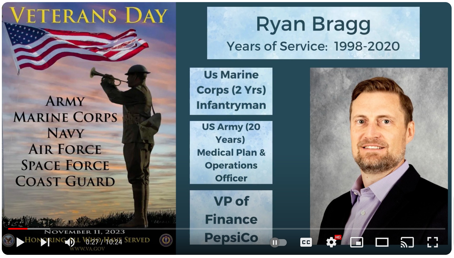 Ryan Bragg Veterans Day